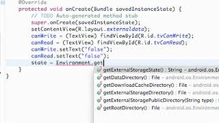 Android Application Development Tutorial 104 External Storage State YouTube