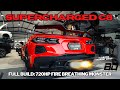 Supercharged C8 Corvette 720HP Build and Dyno Runs! SOUNDS AMAZING!! Z06 Exhaust SWAP!