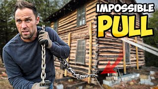 Impossible Pull - Attempting to Level a LopSided Abandoned 1780 Cabin | PART 2