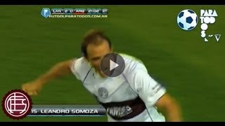 Gol de Somoza. Lanús 3 - Argentinos 0. Fecha 7. Torneo Inicial 2013. Fútbol Para Todos