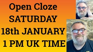 Livestream English Class for C2 and C1 - Open Cloze SATURDAY 18th JANUARY 1 PM UK TIME