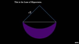 Area of the Lune of Hippocrates (visual proof)