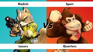 Radish (Fox) vs Speir (Wolf, Donkey Kong, Roy) | S@M 1/23/2024 Losers Quarters