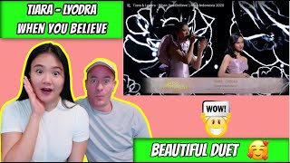 TIARA \u0026 LYODRA - When you believe | Beautiful Duet  😘