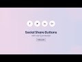 Social Share Buttons With HTML CSS & Javascript Tutorial