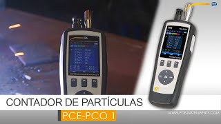 Contador de partículas PCE-PCO 1 para registrar la concentración de partículas | PCE Instruments