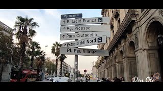 Catalonia. Old streets of Barcelona.