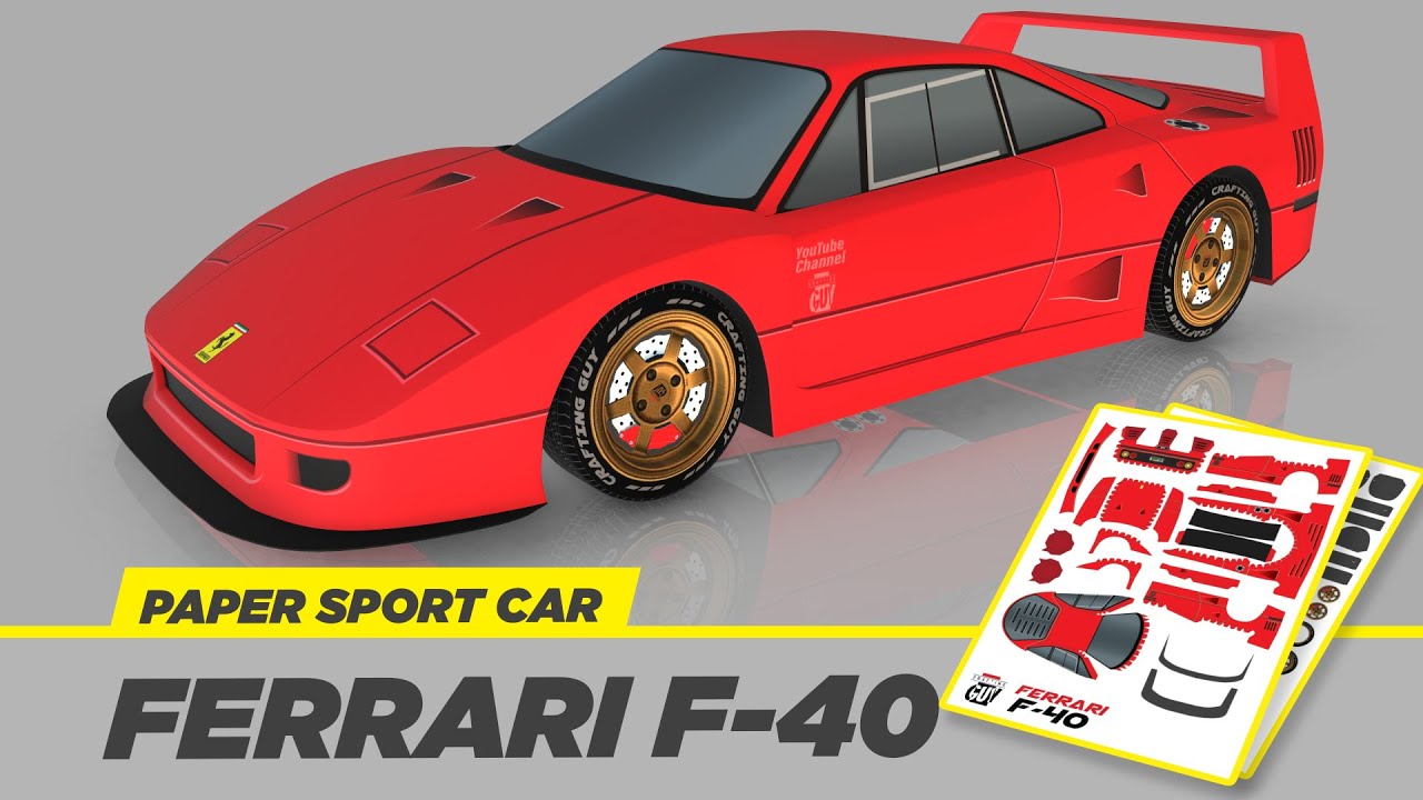 Ferrari Papercraft Paper Models Paper Model Car Free Paper Models My