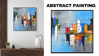 Easy Acrylic Abstract Painting Techniques | Easy Acrylic Painting Tutorial | #abstractpainting