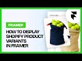 How to Display Shopify Product Variants in Framer (Frameship Tutorial)