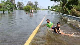 สถานการณ์น้ำท่วมถนนสายราษีไศล-ส้มป่อยน้อย อัพเดทสถานการณ์น้ำท่วมถนนสายราษีไศล-บ้านหนองอึ่ง