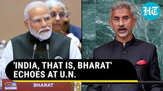At UNGA, Jaishankar's 'Bharat' Intro And End To Speech; 'India Now Vishwa Mitra' | Watch