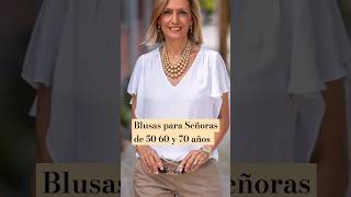 Luce hermosa con estas Blusas Moda para Mujeres de 50 60 y 70 años #modaseñoras