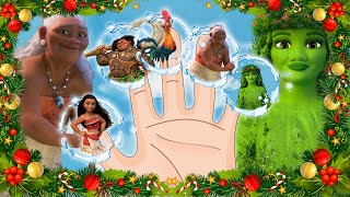 Christmas Moana Finger Family | Nursery Rhymes | DoReMi Kids Songs