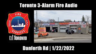 Toronto 3-Alarm Fire Audio 1/22/2022 [Canada]