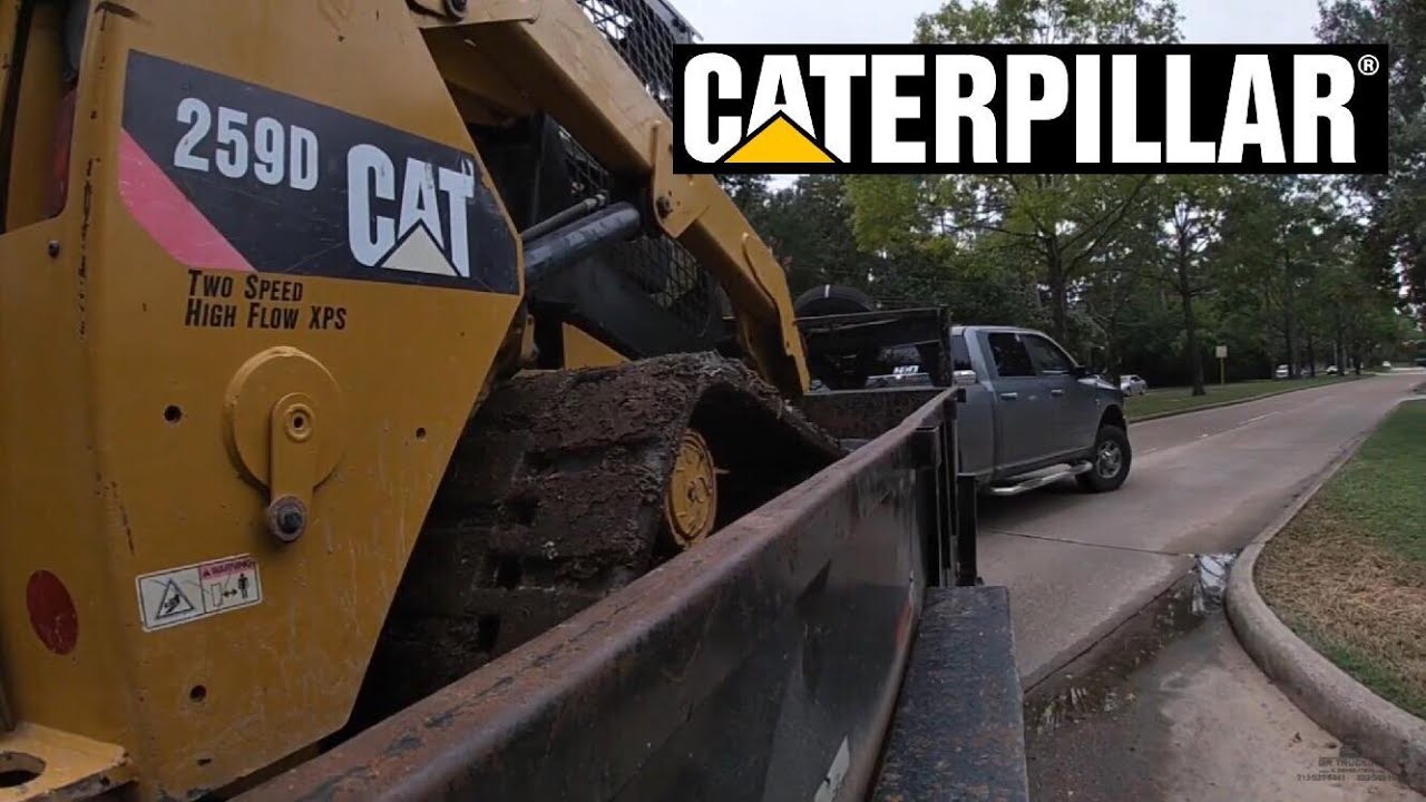 Trouble While Loading Up The 259d Cat Skid Steer Youtube