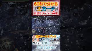 60秒で分かる王カーナ真溜めポイント4選【アイスボーン】【モンハン】