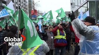 Quebec nurses, health-care workers begin 4-day walkout