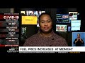 Fuel price increases at midnight