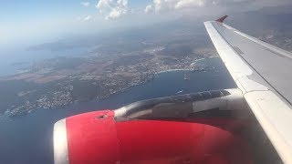 AWESOME COASTLINE VIEW! Laudamotion Airbus A321 Take Off at Palme de Mallorca Airport