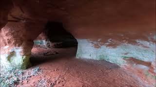 Redstone caravan park sandstone cavern caves