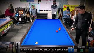 THINH KENT vs YANG HOE JIN - 200 points - Kkachi San club Seoul - 4 balls Korea Tournament 2024