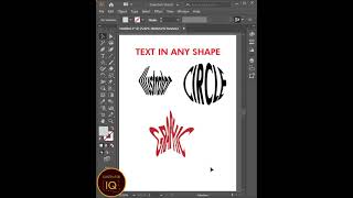 TYPE TEXT IN ANY SHAPES in illustrator! #Shorts #ytshorts #illustratoriq #study #student #iq #2021