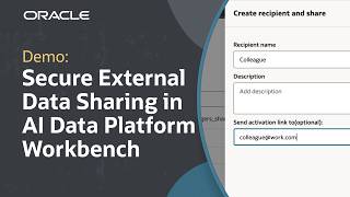 How to Share Data Externally from Oracle AI Data Platform Workbench