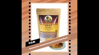 Rastaman Stew Jamaican Sarsaparilla Root Powder Organic 113 Gram - Organic Smilax Supreme Bark Te...