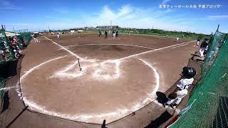 Cグループ　城東江戸川ｖｓ城北東練馬B　夏季ティーボール親善大会・予選リーグ