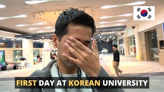 FIRST DAY AT A KOREAN UNIVERSITY | LIFE IN KOREA VLOG 🇰🇷