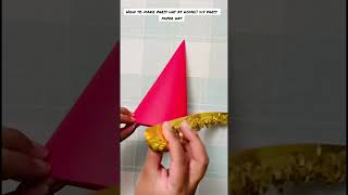 How to make Birthday Cap with paper | DIY birthday party cap #papercraft #diy  #papercap #diycrafts