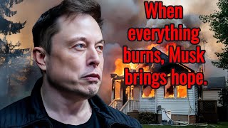 Elon Musk Observes Actor’s Home Burning Down in Wildfire — What He Does Next Will Surprise You