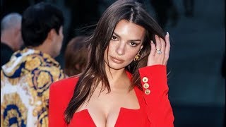 Emily Ratajkowski Rocks Sheer Mesh Outfit While Showing Off Her Gorgeous New Blonde Locks