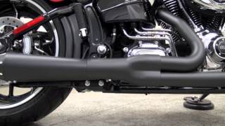 Softail Breakout With Road Rage 2 into 1 Exhaust