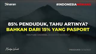 DATA MENGEJUTKAN !!! BUKA WAWASANMU 85 % WARGA INDONESIA TIDAK PERNAH MELIHAT APA ITU KEMAJUAN