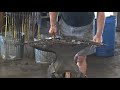 peter ross demonstrating a scroll at the 2018 rocky mountain blacksmithing conference