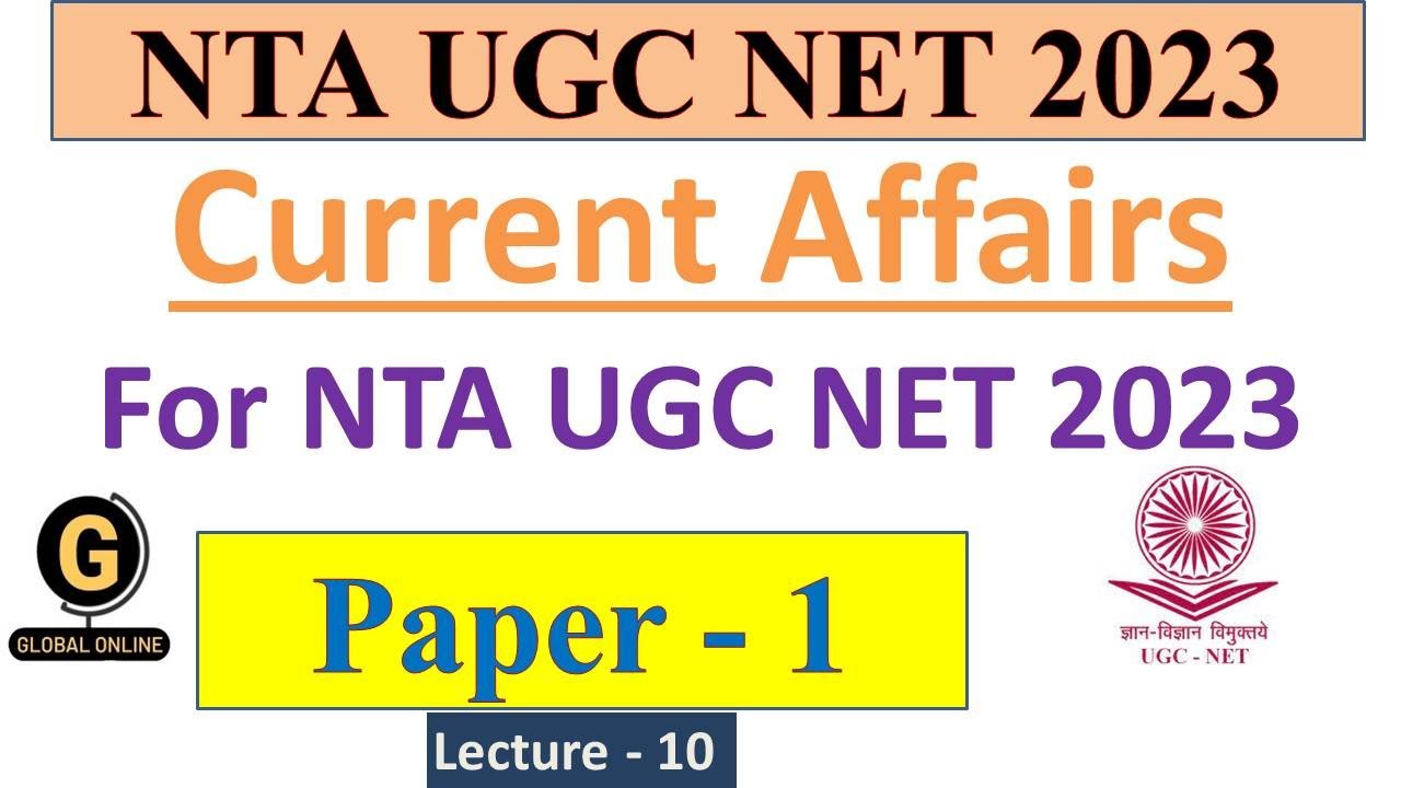 UGC NET 2023 | Paper 1 Preparation | Most Expected MCQs On Current ...