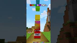 MINECRAFT : RAINBOW TNT 💀🧨 WAIT FOR IT..#minecraft #shorts