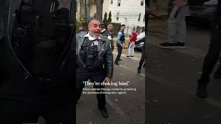Police restrain Chicago protesters