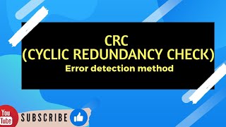 CRC-Cyclic Redundancy Check error detection method . Explained with example!!