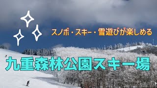 【九重】九重森林公園スキー場　人工降雪でコンスタントにスノースポーツを楽しめる　レンタルも充実　九州のスキー場