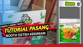 TUTORIAL‼️PASANG YANG LAGI VIRAL BOOTH LIPAT KAYU KNOCK DOWN | Harga Booth Kontainer | 082222217966