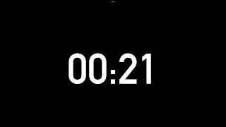 21 seconds countdown timer without alarm