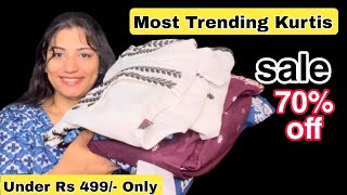 ఈ సారి తక్కువ రేట్ కి Trending Kurtis తీసుకున్న Kurtis Under Rs.499 |Amazon Haul in Telugu|Amazon