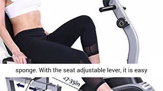 MaxKare Recumbent Exercise Bike Indoor Cycling Stationary Bike with Adjustable Seat and Resistance