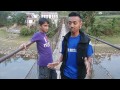 waling nepal wooden suspension bridge with bipin and resham