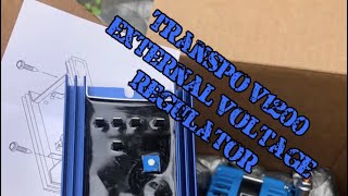 How to install a Transpo v1200 external voltage regulator from brand x