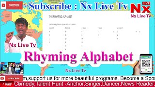The Rhyming Alphabet | Subscribe YouTube Channel : Nx Live Tv