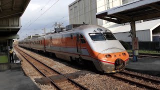 (畫面晃動) 台鐵 自強 富岡通過  鳴笛急減速